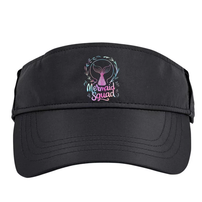 Mermaid Squad Of The Birthday Mermaid Adult Drive Performance Visor