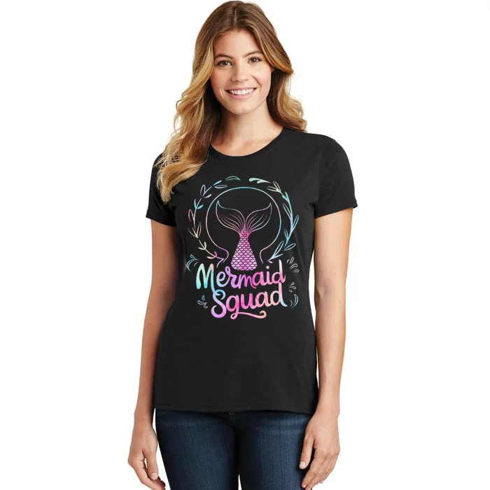 Mermaid Squad Of The Birthday Mermaid Women's T-Shirt