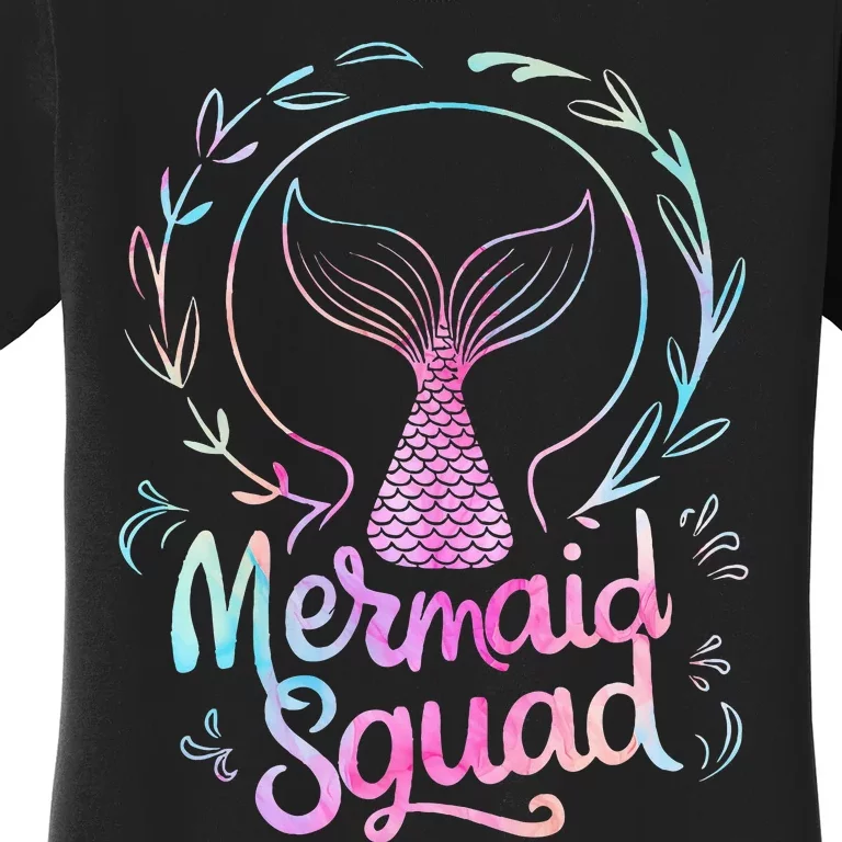 Mermaid Squad Of The Birthday Mermaid Women's T-Shirt