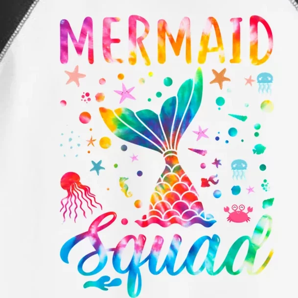 Mermaid Squad Of The Birthday Family Matching Gift Toddler Fine Jersey T-Shirt