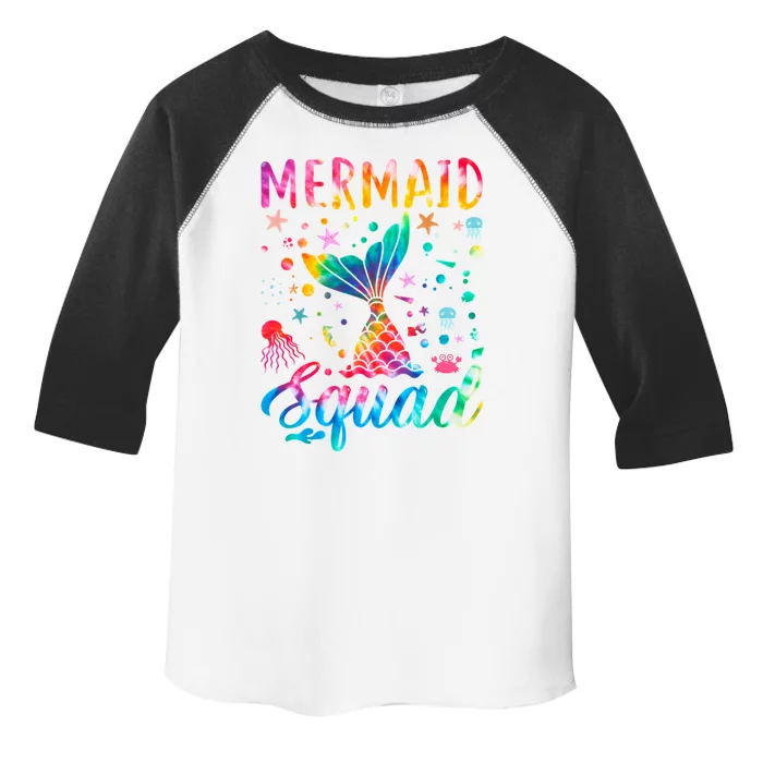 Mermaid Squad Of The Birthday Family Matching Gift Toddler Fine Jersey T-Shirt