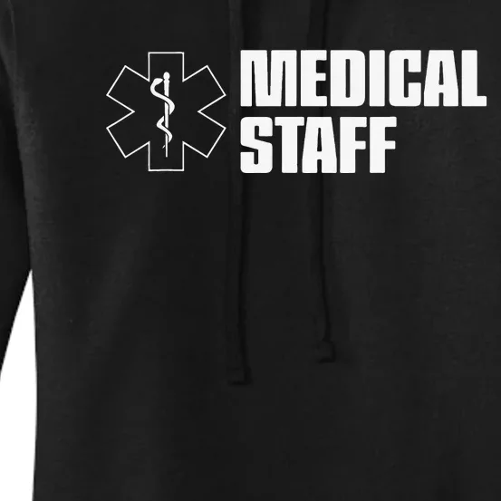 Medical Staff on Front and Back for Events Concerts Crew Women's Pullover Hoodie