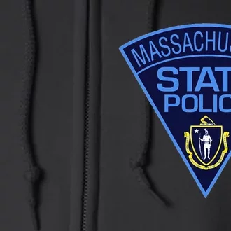 Massachusetts State Police Full Zip Hoodie