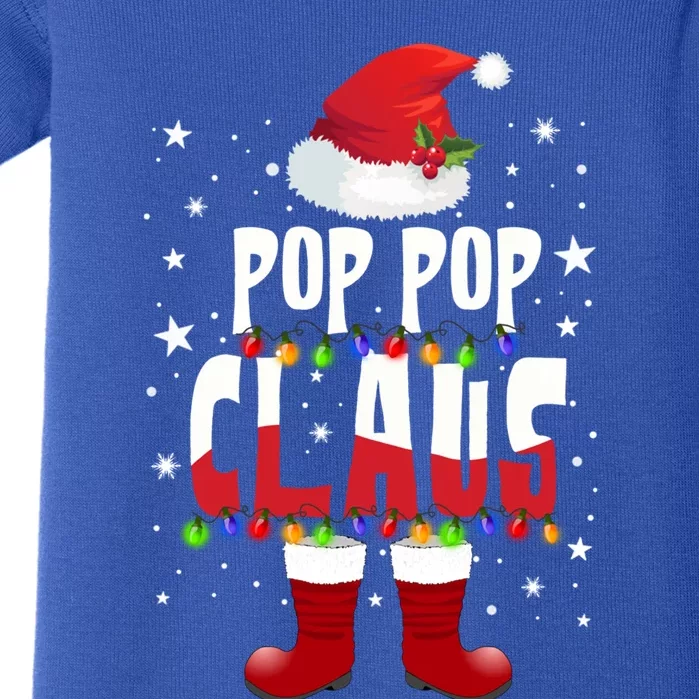 Merry Santa Pop Pop Claus Christmas Family Matching Group Gift Baby Bodysuit