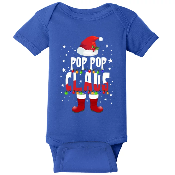 Merry Santa Pop Pop Claus Christmas Family Matching Group Gift Baby Bodysuit