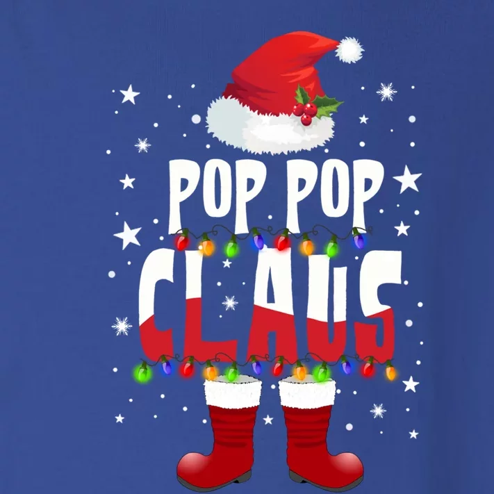 Merry Santa Pop Pop Claus Christmas Family Matching Group Gift Toddler Long Sleeve Shirt