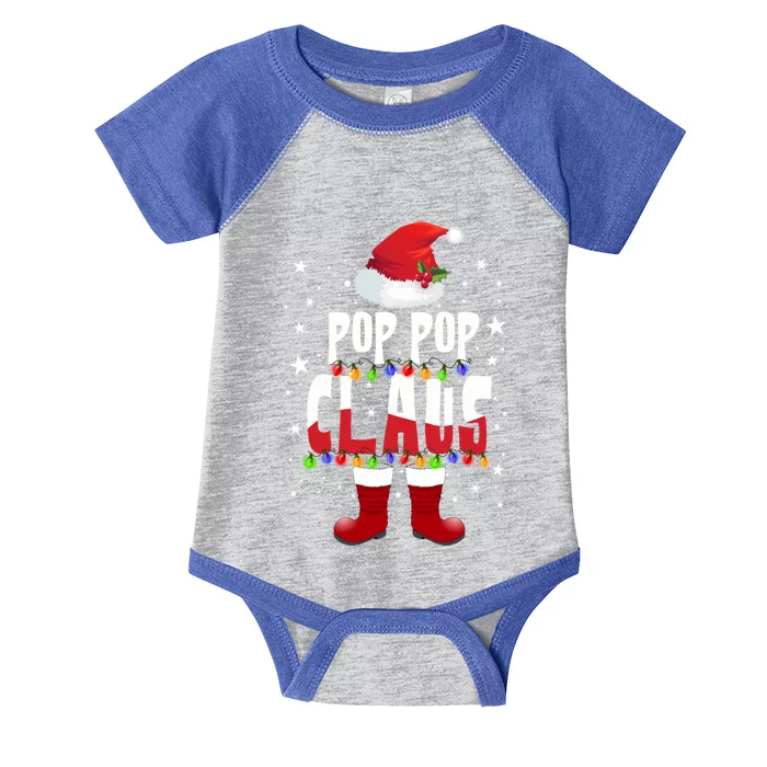 Merry Santa Pop Pop Claus Christmas Family Matching Group Gift Infant Baby Jersey Bodysuit