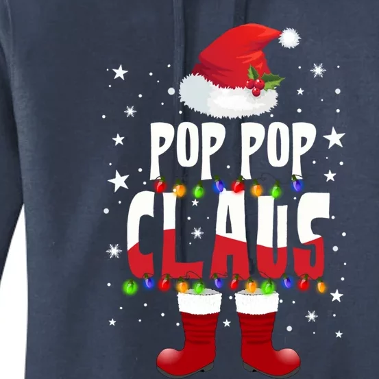 Merry Santa Pop Pop Claus Christmas Family Matching Group Gift Women's Pullover Hoodie