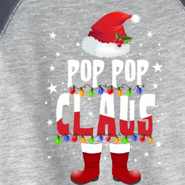 Merry Santa Pop Pop Claus Christmas Family Matching Group Gift Toddler Fine Jersey T-Shirt