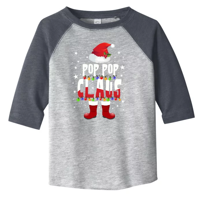 Merry Santa Pop Pop Claus Christmas Family Matching Group Gift Toddler Fine Jersey T-Shirt