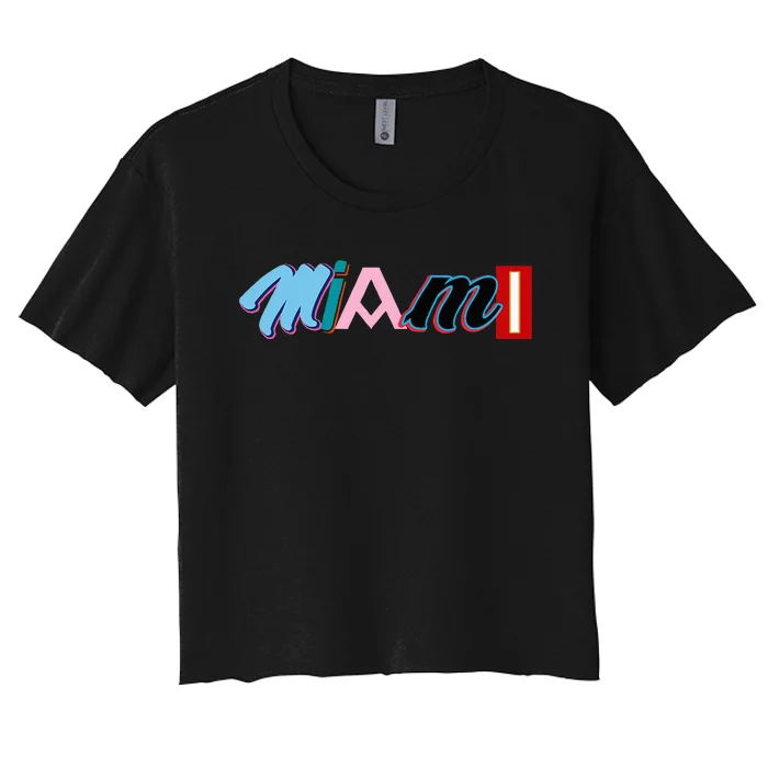 Miami Sports Pride Fan City Women's Crop Top Tee