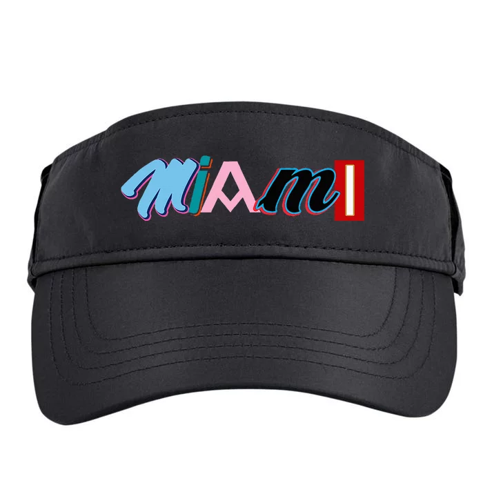 Miami Sports Pride Fan City Adult Drive Performance Visor