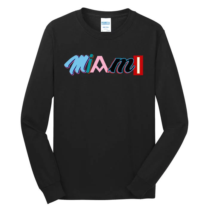 Miami Sports Pride Fan City Tall Long Sleeve T-Shirt