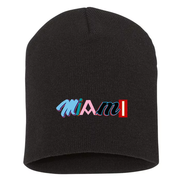 Miami Sports Pride Fan City Short Acrylic Beanie