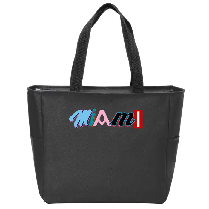 Miami Sports Pride Fan City Zip Tote Bag