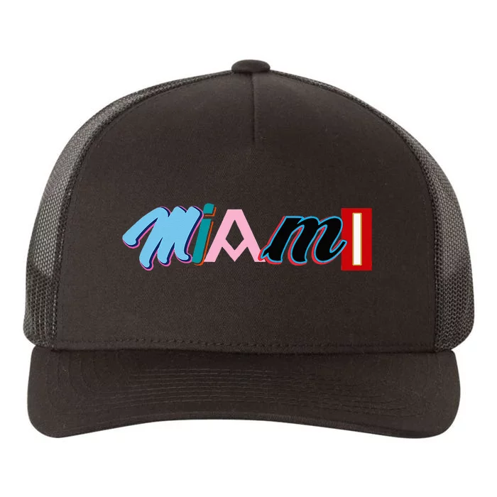 Miami Sports Pride Fan City Yupoong Adult 5-Panel Trucker Hat