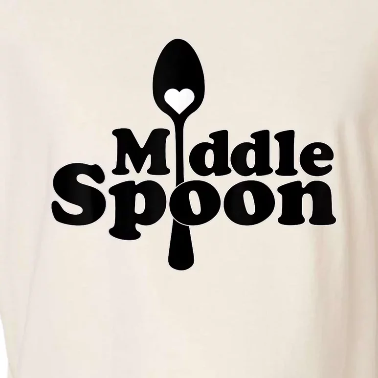 Middle Spoon Polyamory Throuple Relationship Couples Garment-Dyed Women's Muscle Tee