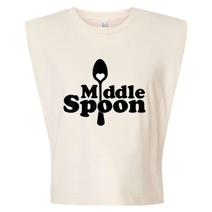 Middle Spoon Polyamory Throuple Relationship Couples Garment-Dyed Women's Muscle Tee