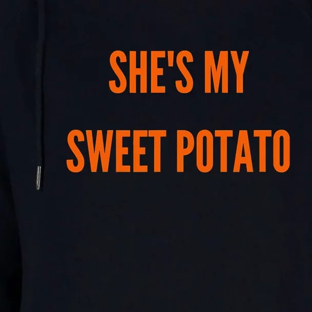 My Sweet Potato I YAM Matching Couple's Womens Funnel Neck Pullover Hood