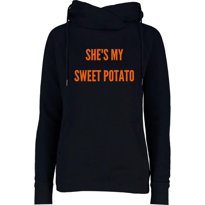 My Sweet Potato I YAM Matching Couple's Womens Funnel Neck Pullover Hood