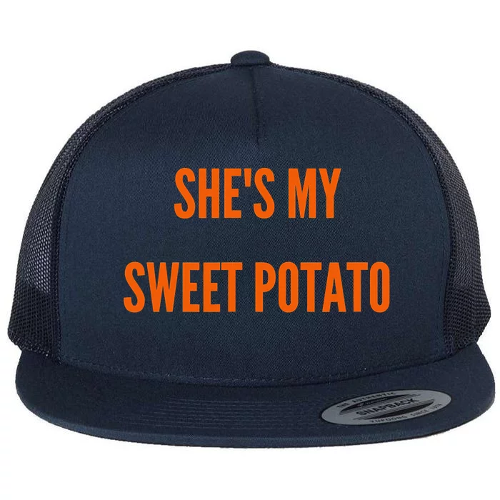 My Sweet Potato I YAM Matching Couple's Flat Bill Trucker Hat