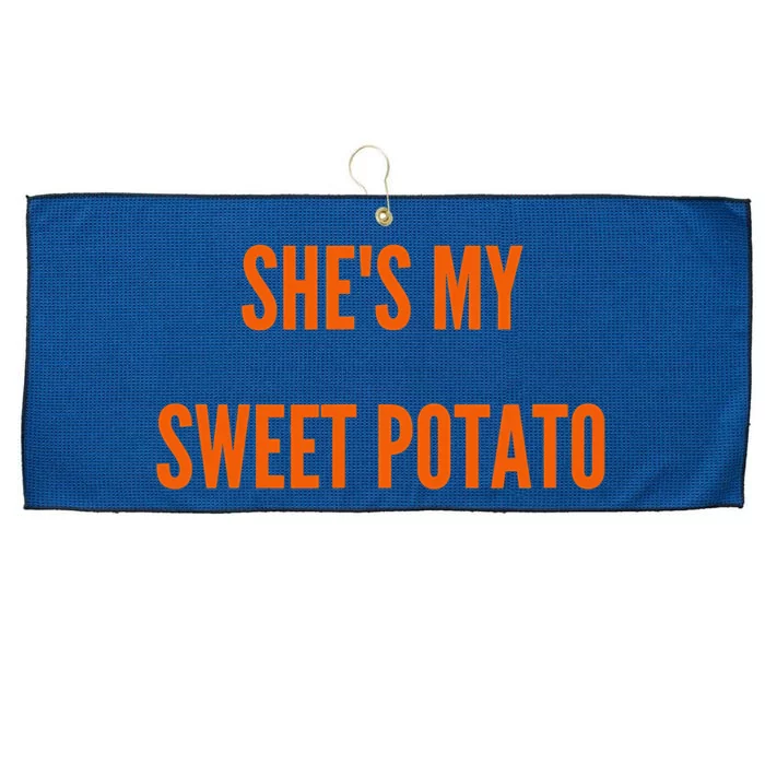 My Sweet Potato I YAM Matching Couple's Large Microfiber Waffle Golf Towel