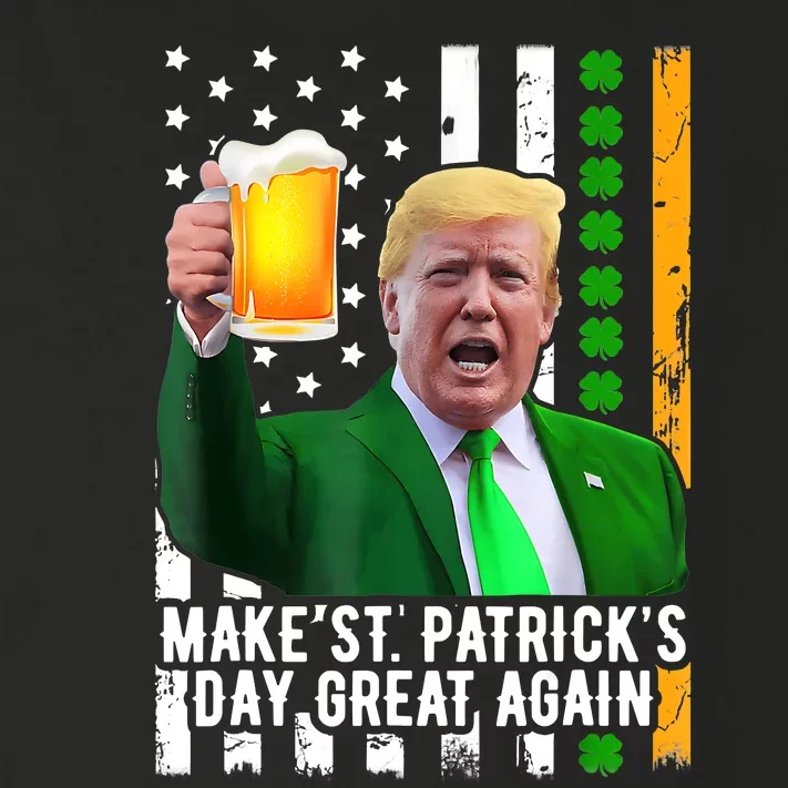 Make St PatrickS Day Great Again Funny Trump Toddler Long Sleeve Shirt