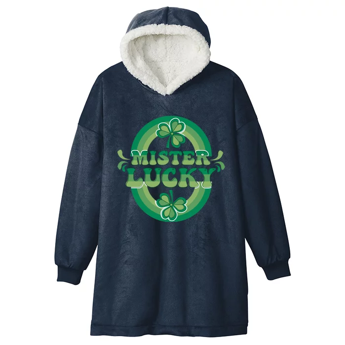 Mister St Patricks Day Gift Hooded Wearable Blanket