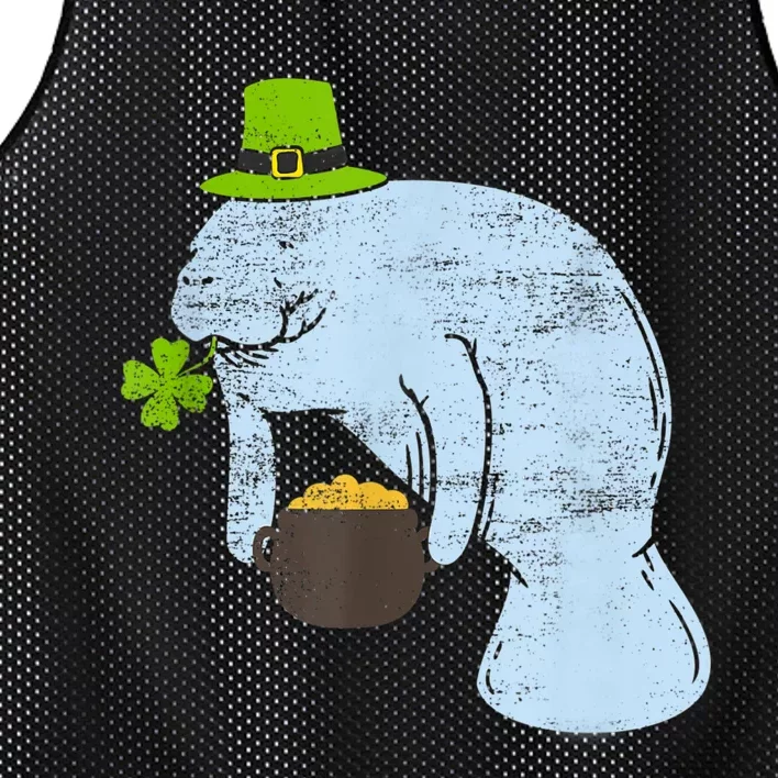 Manatee St. Patricks Day Mesh Reversible Basketball Jersey Tank