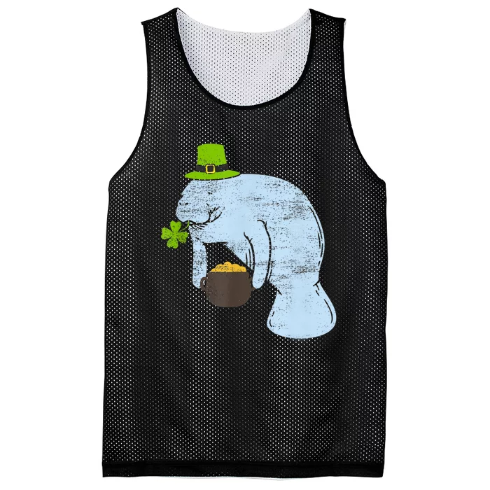 Manatee St. Patricks Day Mesh Reversible Basketball Jersey Tank