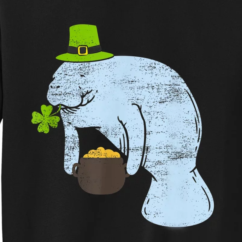 Manatee St. Patricks Day Tall Sweatshirt