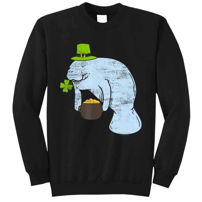 Manatee St. Patricks Day Tall Sweatshirt