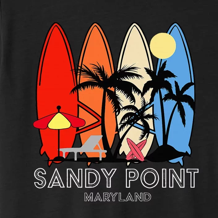 Maryland Sandy Point Retro Surfer ChromaSoft Performance T-Shirt