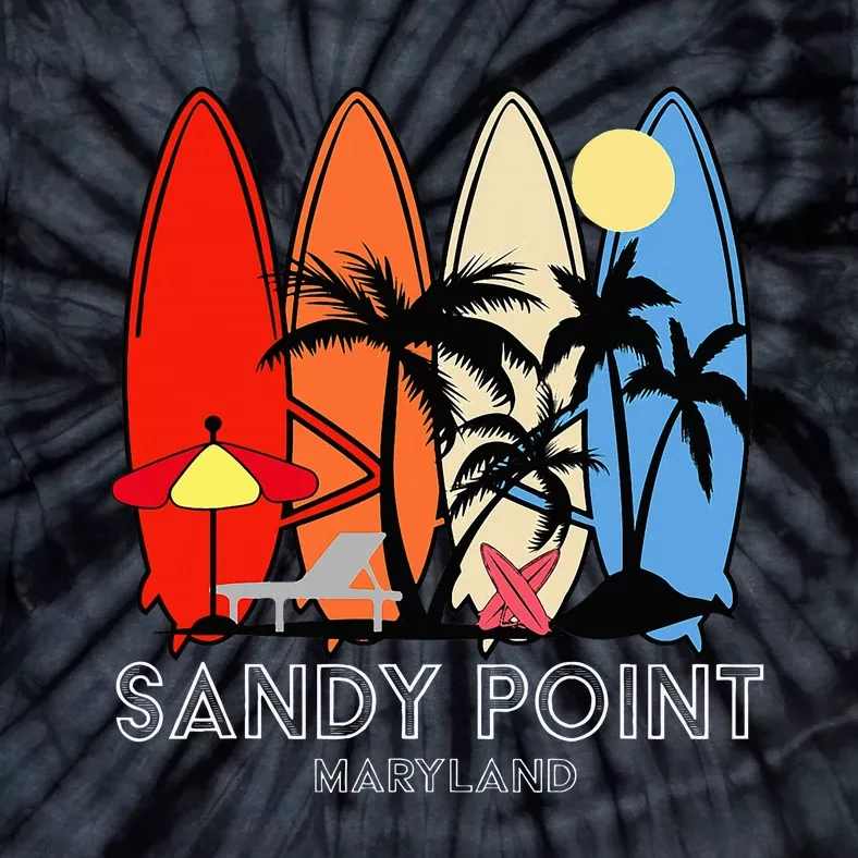 Maryland Sandy Point Retro Surfer Tie-Dye T-Shirt