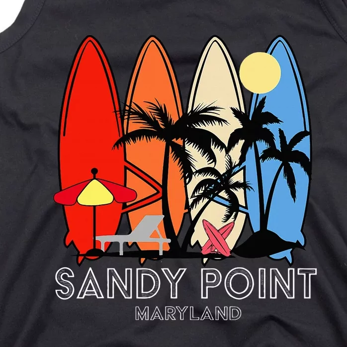 Maryland Sandy Point Retro Surfer Tank Top