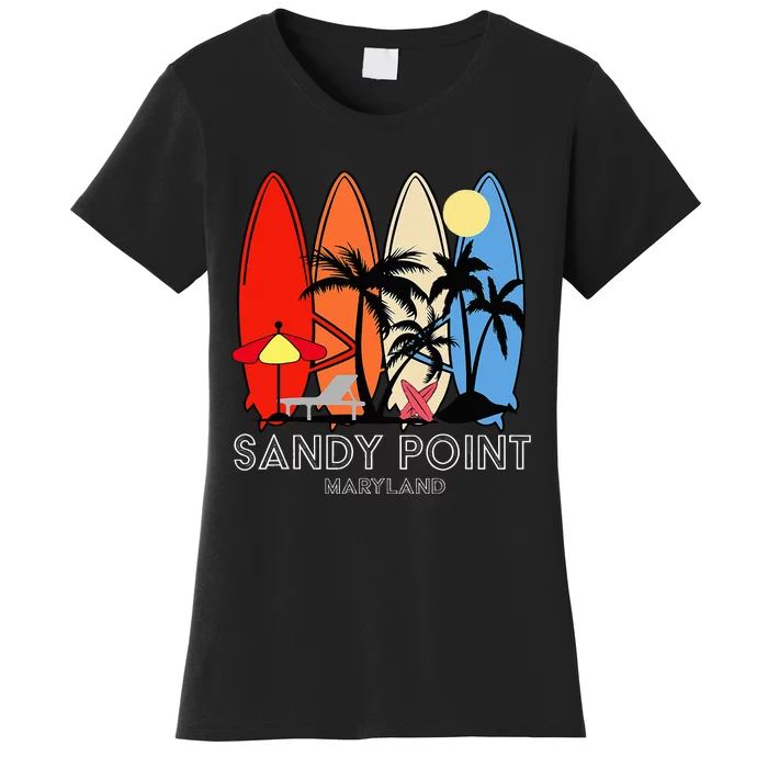 Maryland Sandy Point Retro Surfer Women's T-Shirt