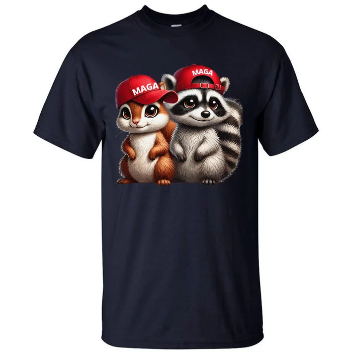 Maga Star Peanut The Squirrel & Fred The Raccoon Tall T-Shirt