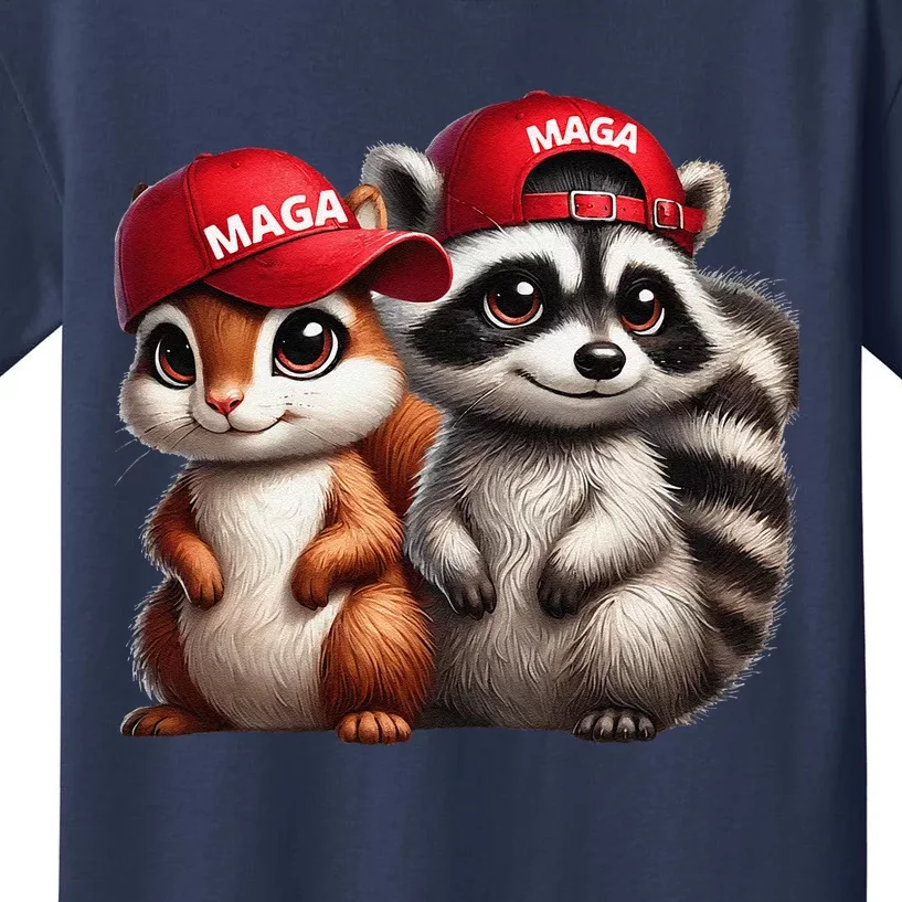 Maga Star Peanut The Squirrel & Fred The Raccoon Kids T-Shirt