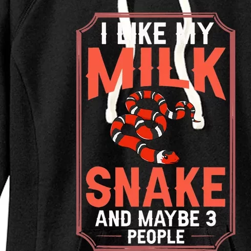 Milk Snake Pet Care Tank Reptile Women's Fleece Hoodie