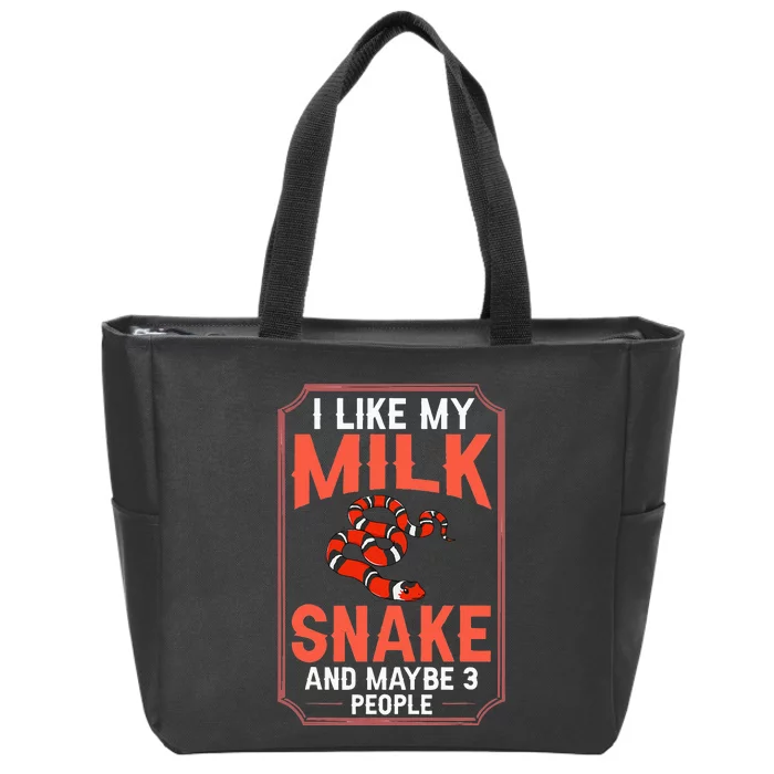 Milk Snake Pet Care Tank Reptile Zip Tote Bag