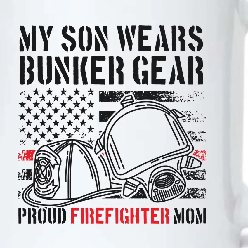 My Son Proud Fire Mom Of A Firefighter Cute Gift Black Color Changing Mug