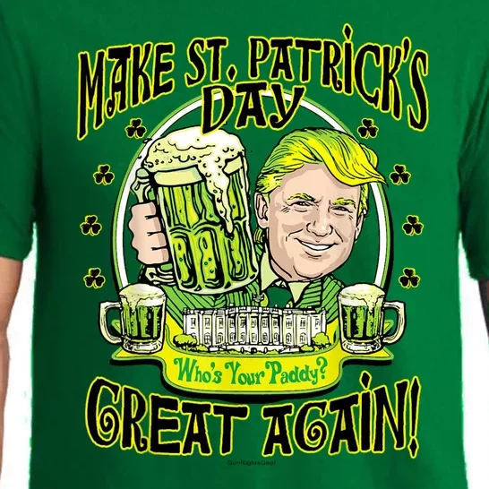 Make St. PatrickS Day Great Again Trump 45 Pajama Set