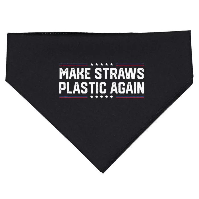 Make Straws Plastic Again Tendy USA-Made Doggie Bandana