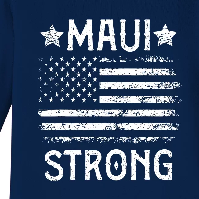 Maui Strong Pray For Maui Hawaii Strong Gift Baby Long Sleeve Bodysuit