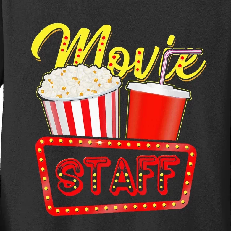 Movie Staff Party Night Behind The Scenes Awesomeness Kids Long Sleeve Shirt