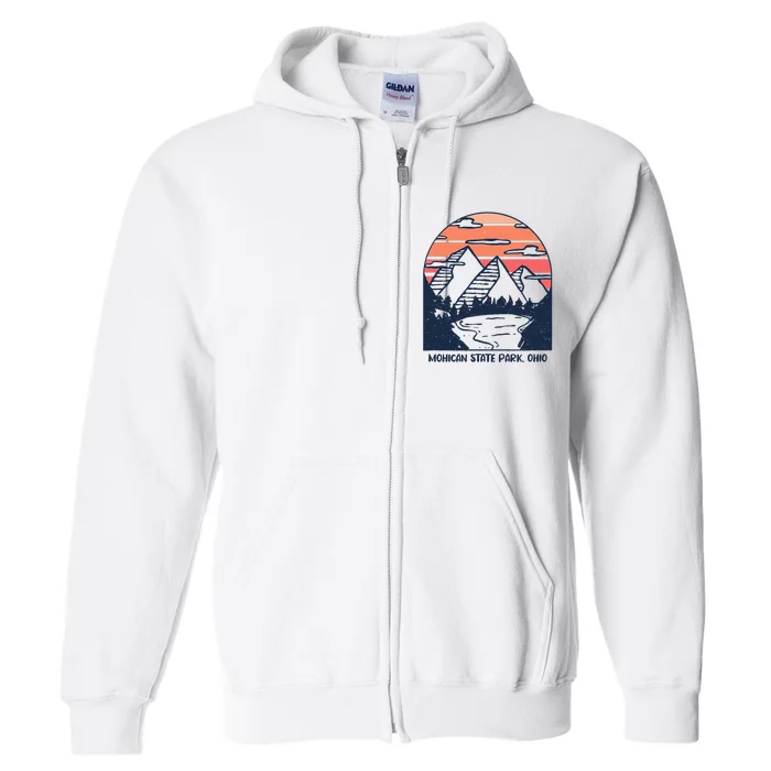 Mohican State Park Ohio Outdoors Camping Hiking Full Zip Hoodie