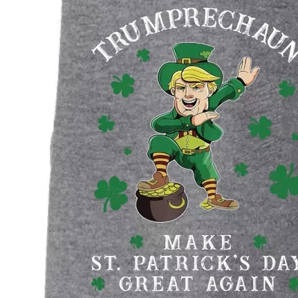 Make St Patricks Day Great Again Trump Leprechaun Doggie 3-End Fleece Hoodie