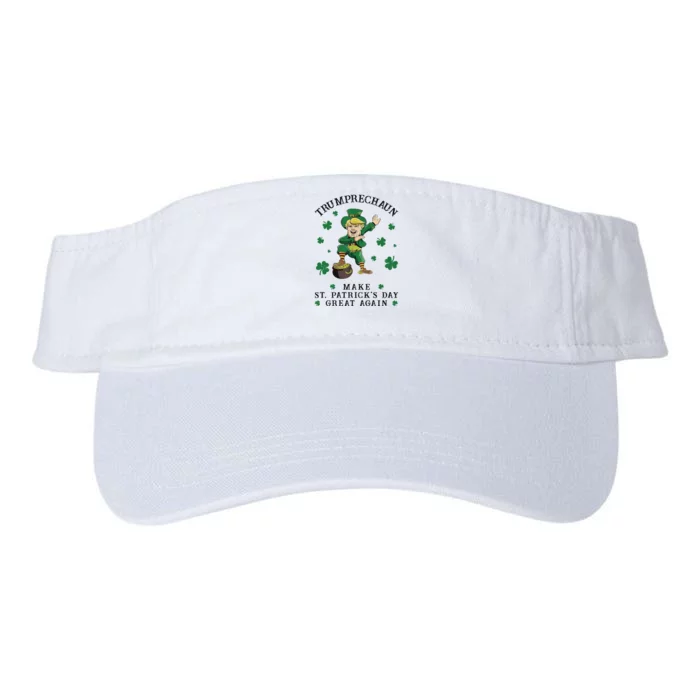 Make St Patricks Day Great Again Trump Leprechaun Valucap Bio-Washed Visor