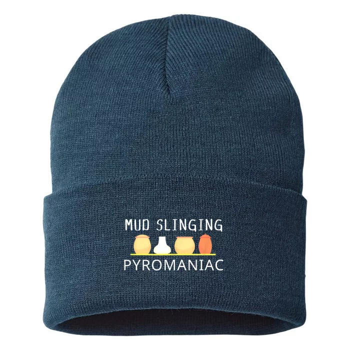 Mud Slinging Pyromaniac Pottery Clay Sustainable Knit Beanie