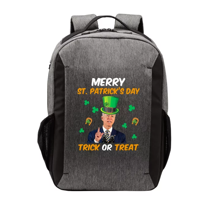 Merry St Patrick's Day Trick Or Treat Funny Confused Joe Biden Vector Backpack